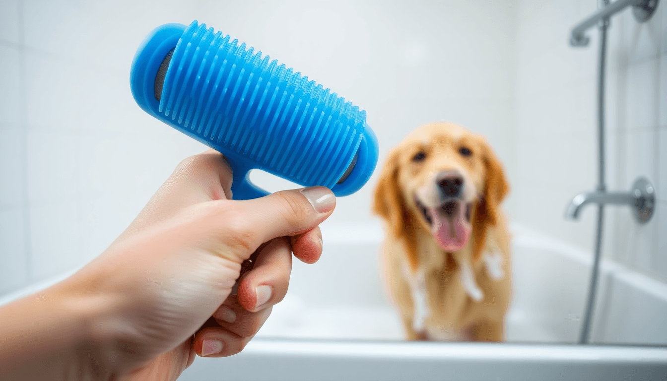 Unleash the Power of Grooming: Discover the Pet Dog Shampoo Brush from Pet Palace Shop - Pet palace shop