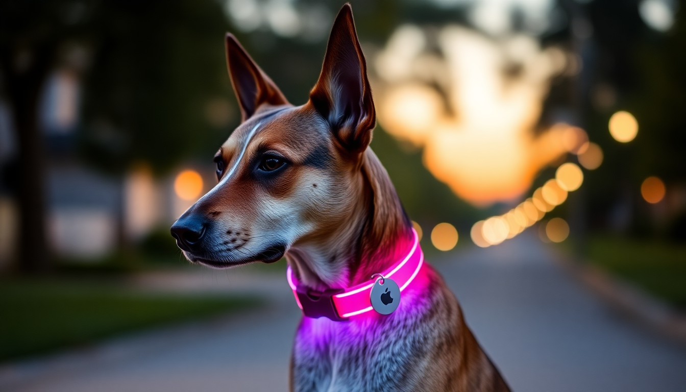 Unleash Your Dog's Style with the Trending Apple ID Tag Collar