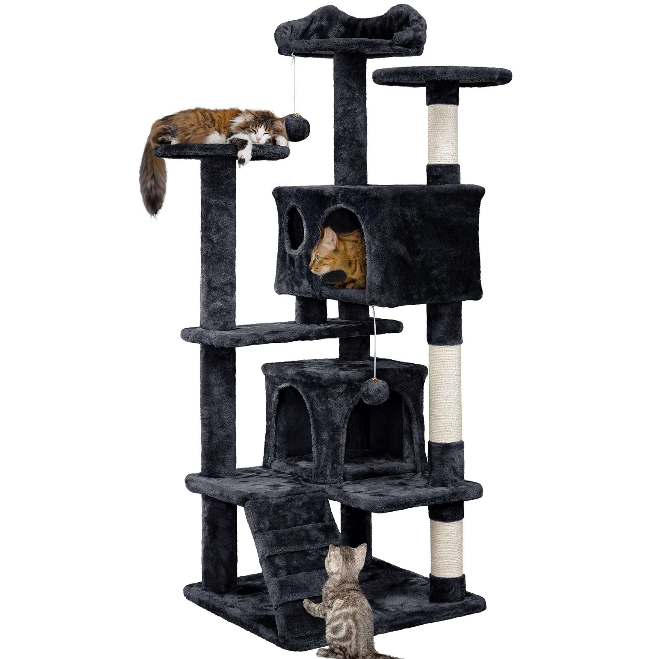 Yaheetech 54in Cat Tree Tower Condo Furniture Scratch Post for Kittens Pet House Play
