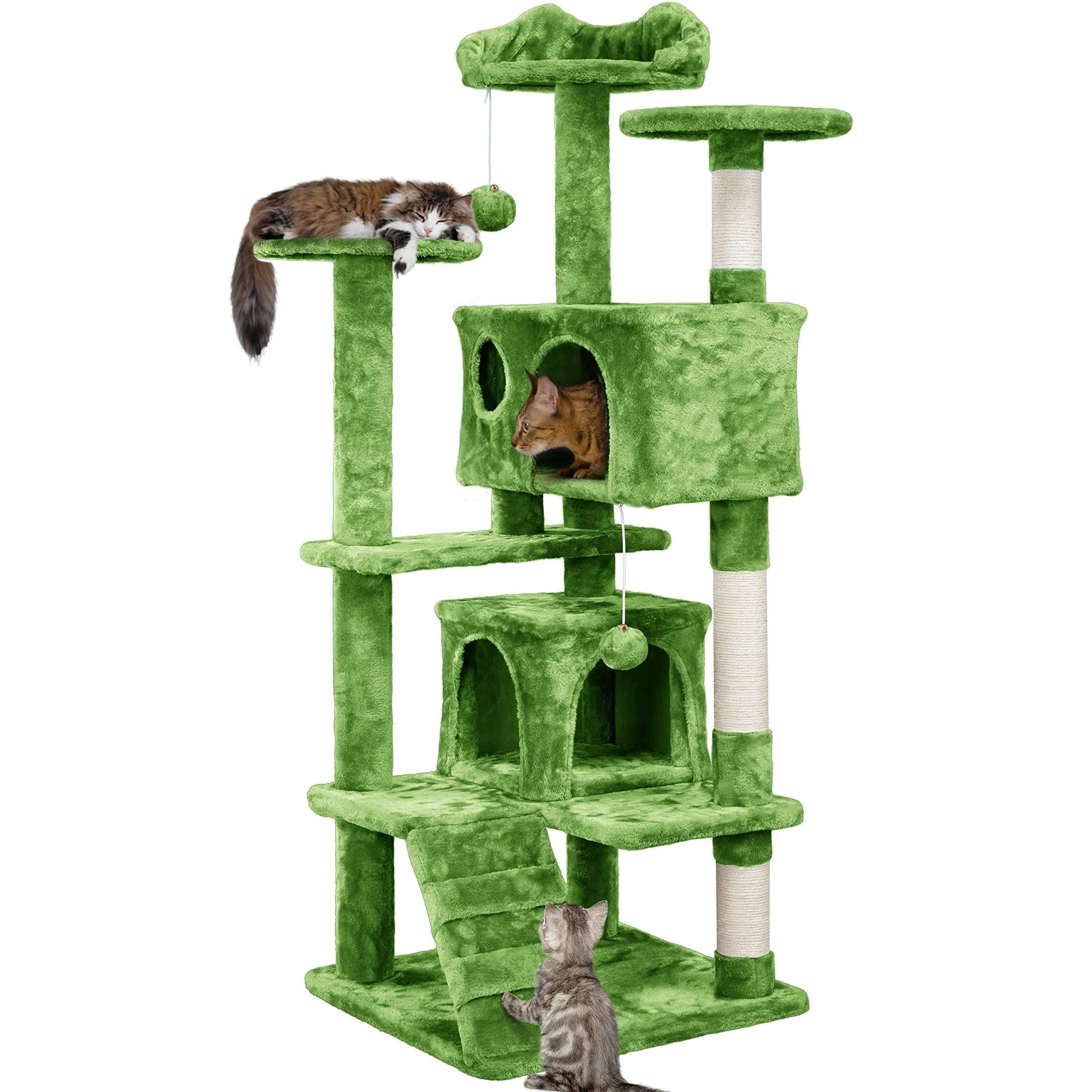 Yaheetech 54in Cat Tree Tower Condo Furniture Scratch Post for Kittens Pet House Play