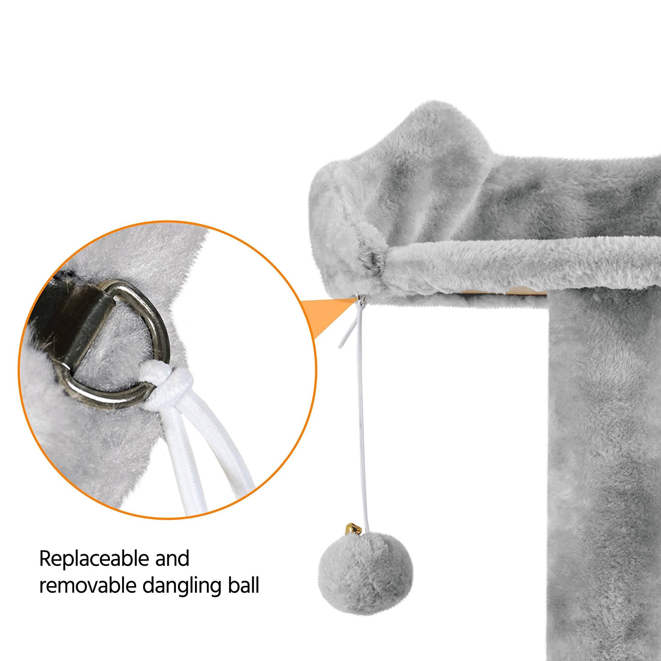 Yaheetech 54in Cat Tree Tower Condo Furniture Scratch Post for Kittens Pet House Play