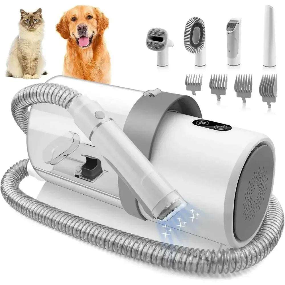 Dog Grooming Kit for Pet Include 4 Hair Clipper Combs 2.5L Vacuum Cleaner and 5 Pet Grooming Tools for Shedding Pet palace shop