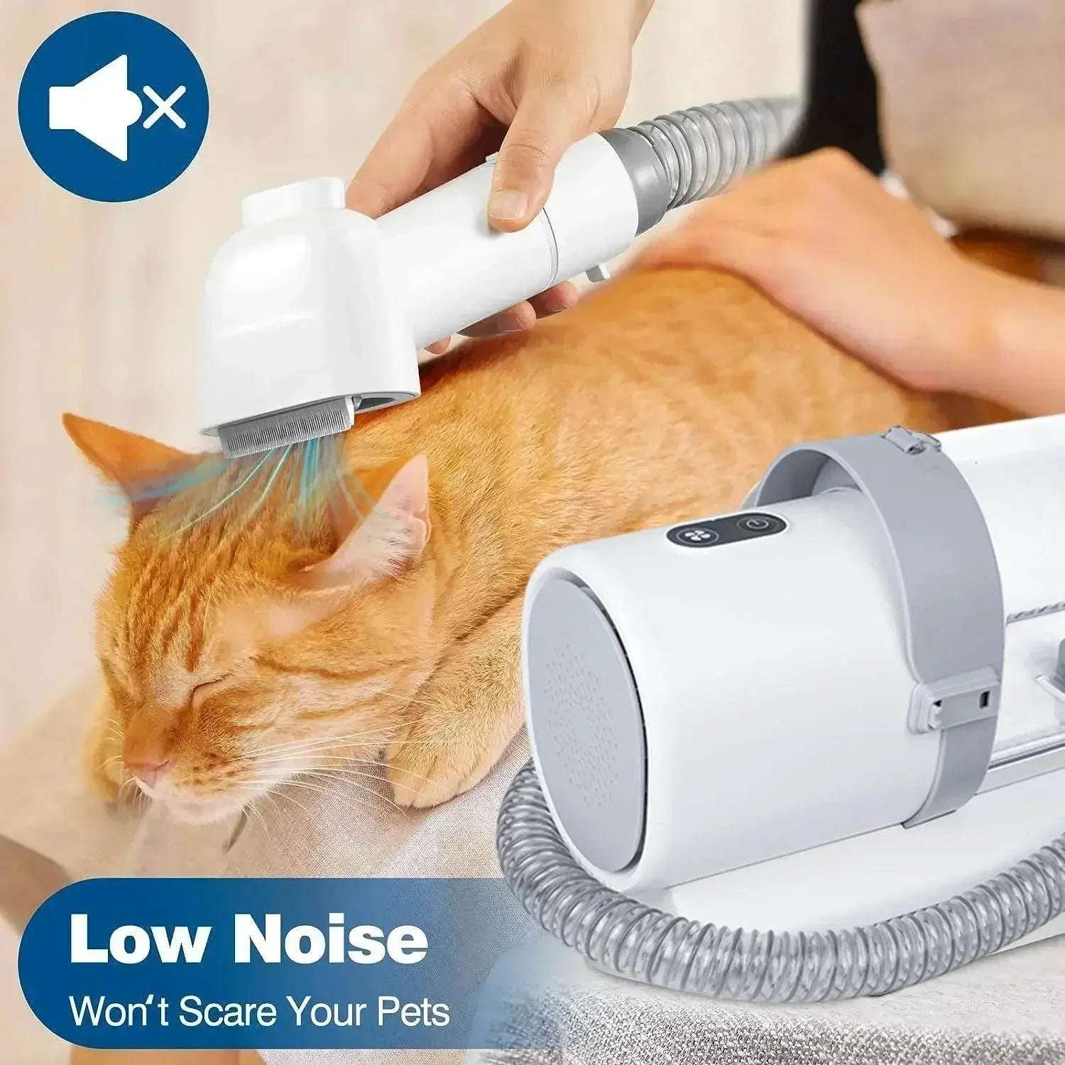 Dog Grooming Kit for Pet Include 4 Hair Clipper Combs 2.5L Vacuum Cleaner and 5 Pet Grooming Tools for Shedding Pet palace shop