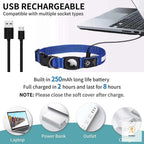 For Apple Airtag GPS Finder Led Dog Collar WaterProof Light USB Chargeable Luminous collar Pet For Apple Air Tag Tracker Case Pet palace shop