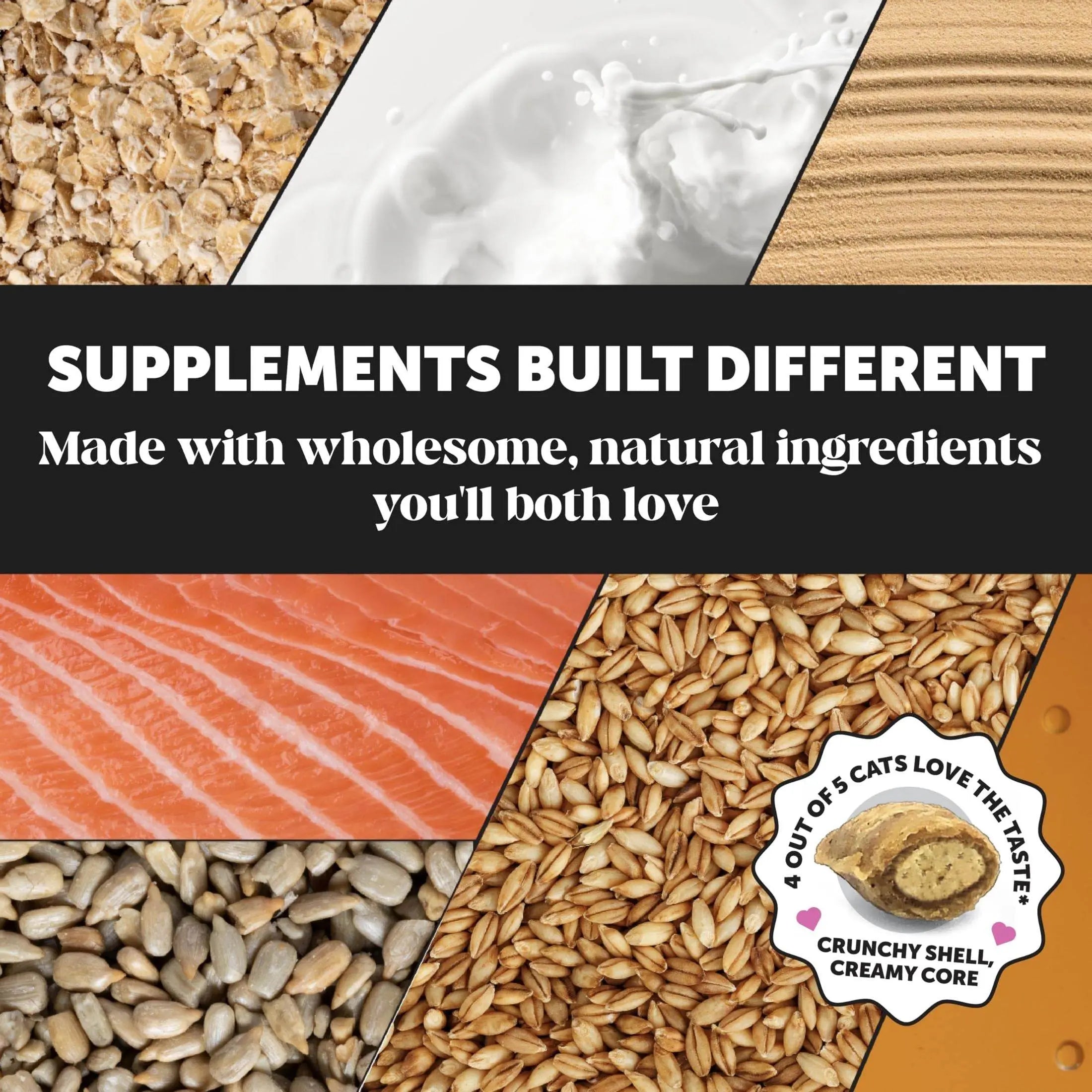 Pet Honesty Cat Multivitamin Crunchy & Creamy Chews - Cat Treats for Health + Immune, Cat Joint Support, Skin & Coat, & Digestion - Omega 3s, Lysine & Probiotic Cat Vitamins - 30 Day Supply Pet palace shop