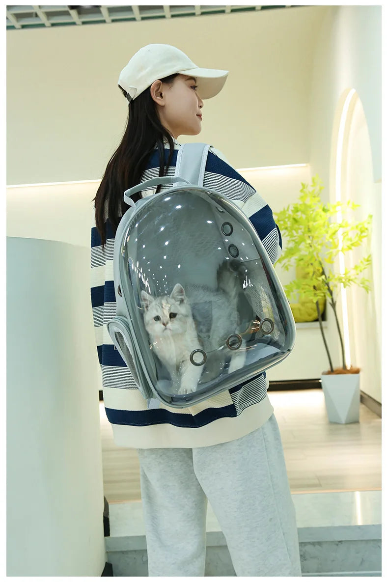 Portable Cat Bag Convenient for Outdoor Travel with Small Dog Universal Backpack