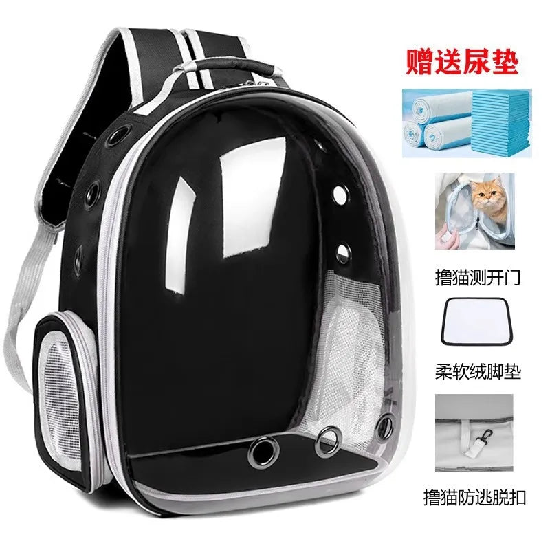Portable Cat Bag Convenient for Outdoor Travel with Small Dog Universal Backpack
