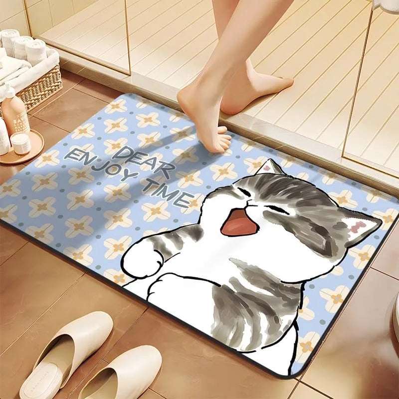 Diatom Mud Shower Floor Mat