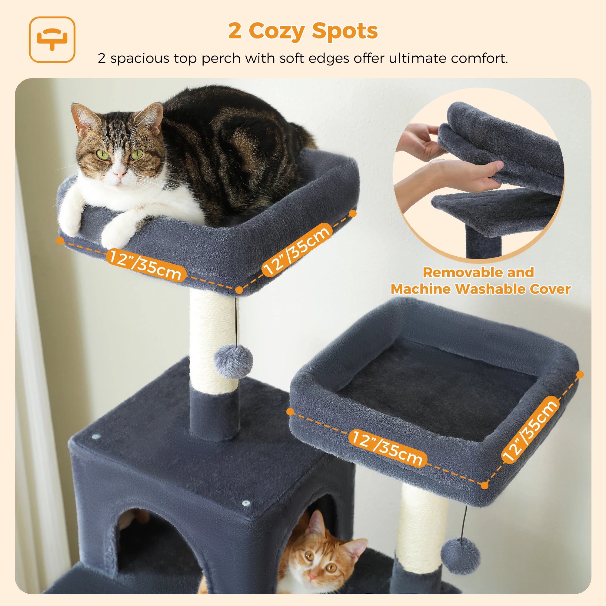 Large Cat Tree and Tower for Indoor Cats