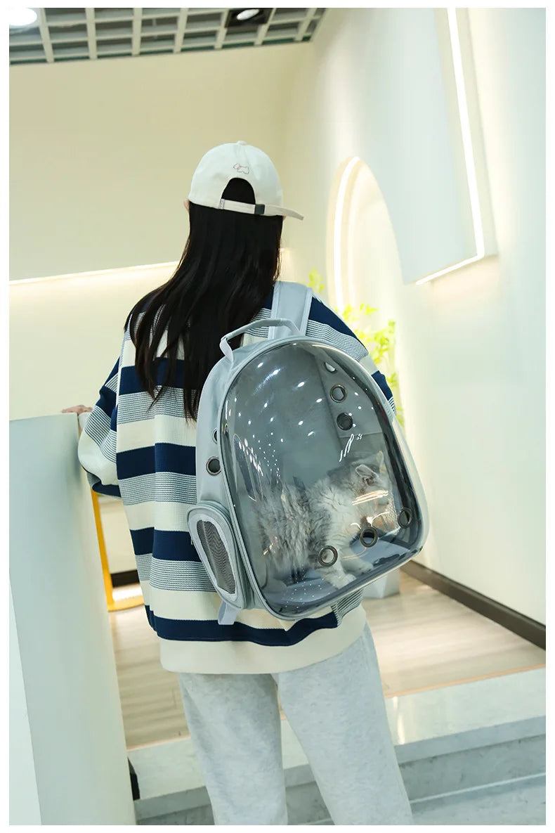 Portable Cat Bag Convenient for Outdoor Travel with Small Dog Universal Backpack