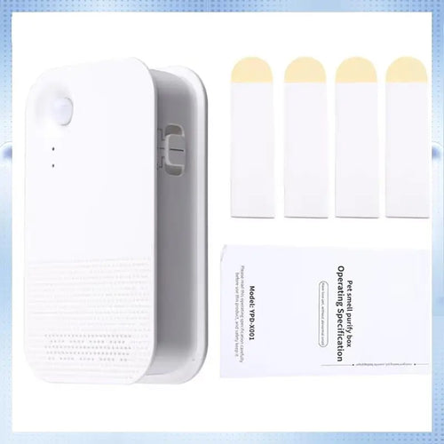 مزيل روائح الحيوانات الأليفة الذكي، أداة تنظيف الحمام، صندوق فضلات القطط والكلاب، مزيل روائح مزدوج التأثير، يعمل بالبطارية، مستلزمات تنقية الروائح