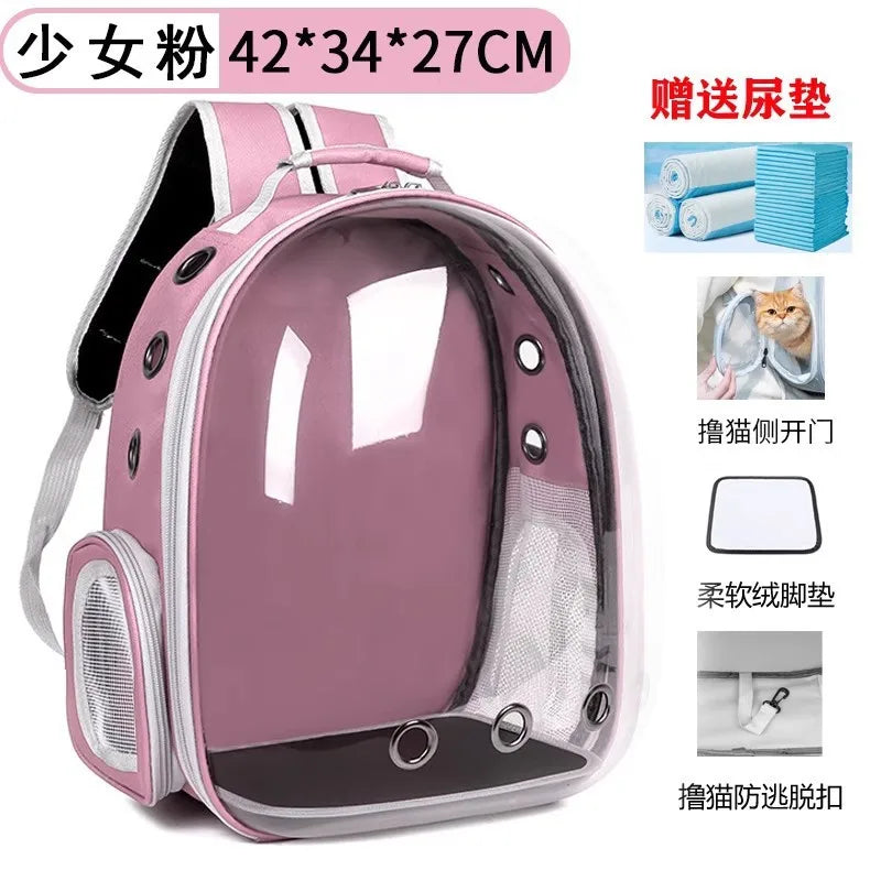 Portable Cat Bag Convenient for Outdoor Travel with Small Dog Universal Backpack