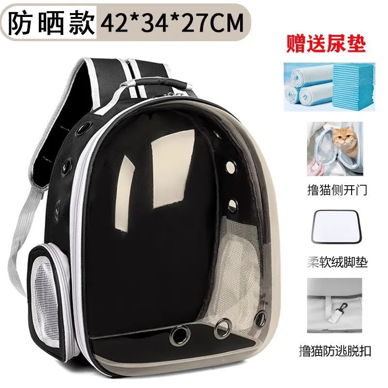 Portable Cat Bag Convenient for Outdoor Travel with Small Dog Universal Backpack