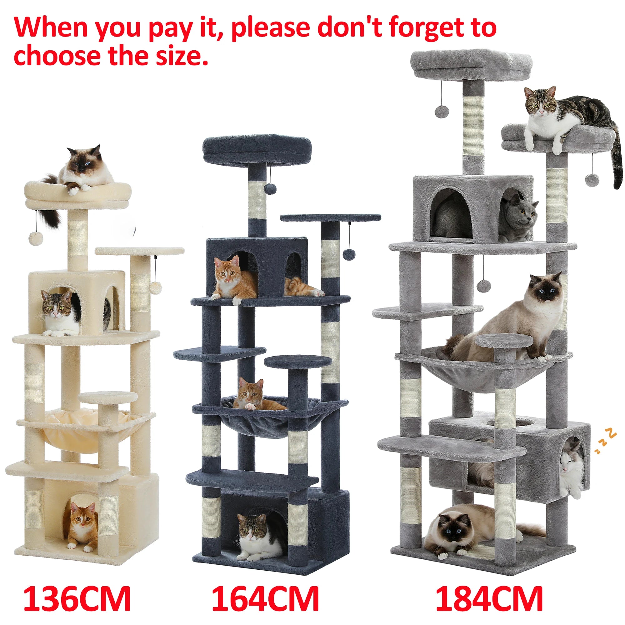 Large Cat Tree and Tower for Indoor Cats