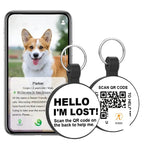 Silent Silicone QR Code Pet ID Tags Dog Tags - Pet Online Profile Pet palace shop